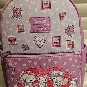 Loungefly My Melody & Kuromi Slumber Party Mini Backpack